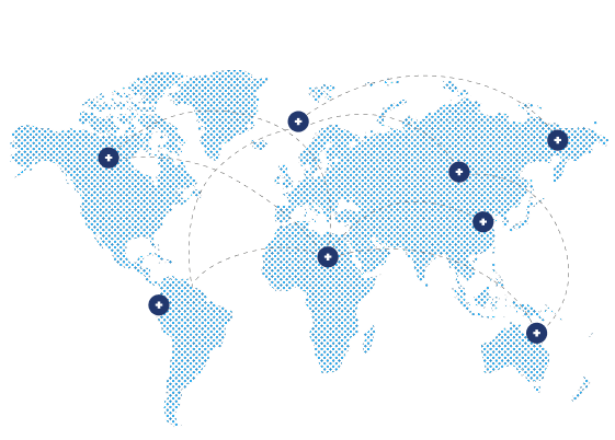 Durable Hospital Supplies Global Reach World Map